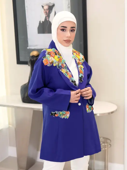 جاكيت بليزر بشك ملون image 10