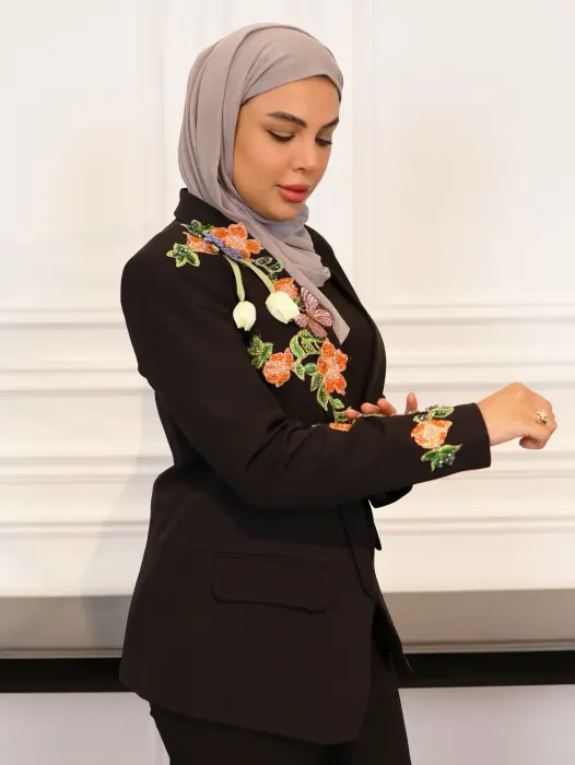 جاكيت بورد مشكوك - اسود - 2 image 2