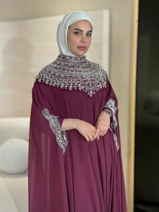 فستان مزين بشك image 10