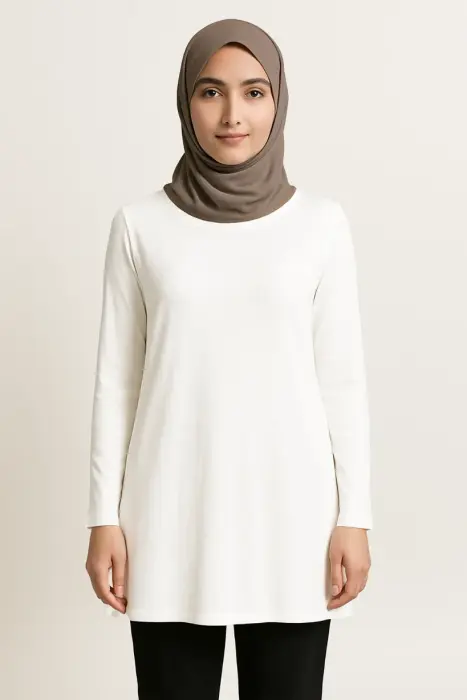 بلوزة بدي - ابيض - 2 image 0