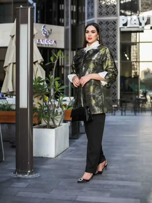 جاكيت طويل من الجاكار الفاخر image 1