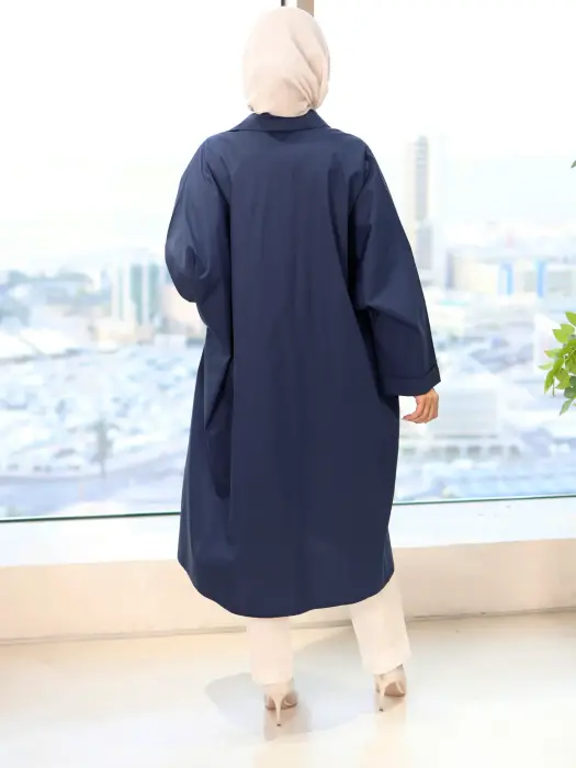 قميص نسائي طويل بتفاصيل ورد image 3