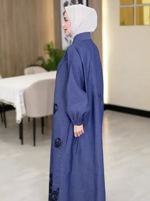 فستان جينز طويل للمحجبات image 5