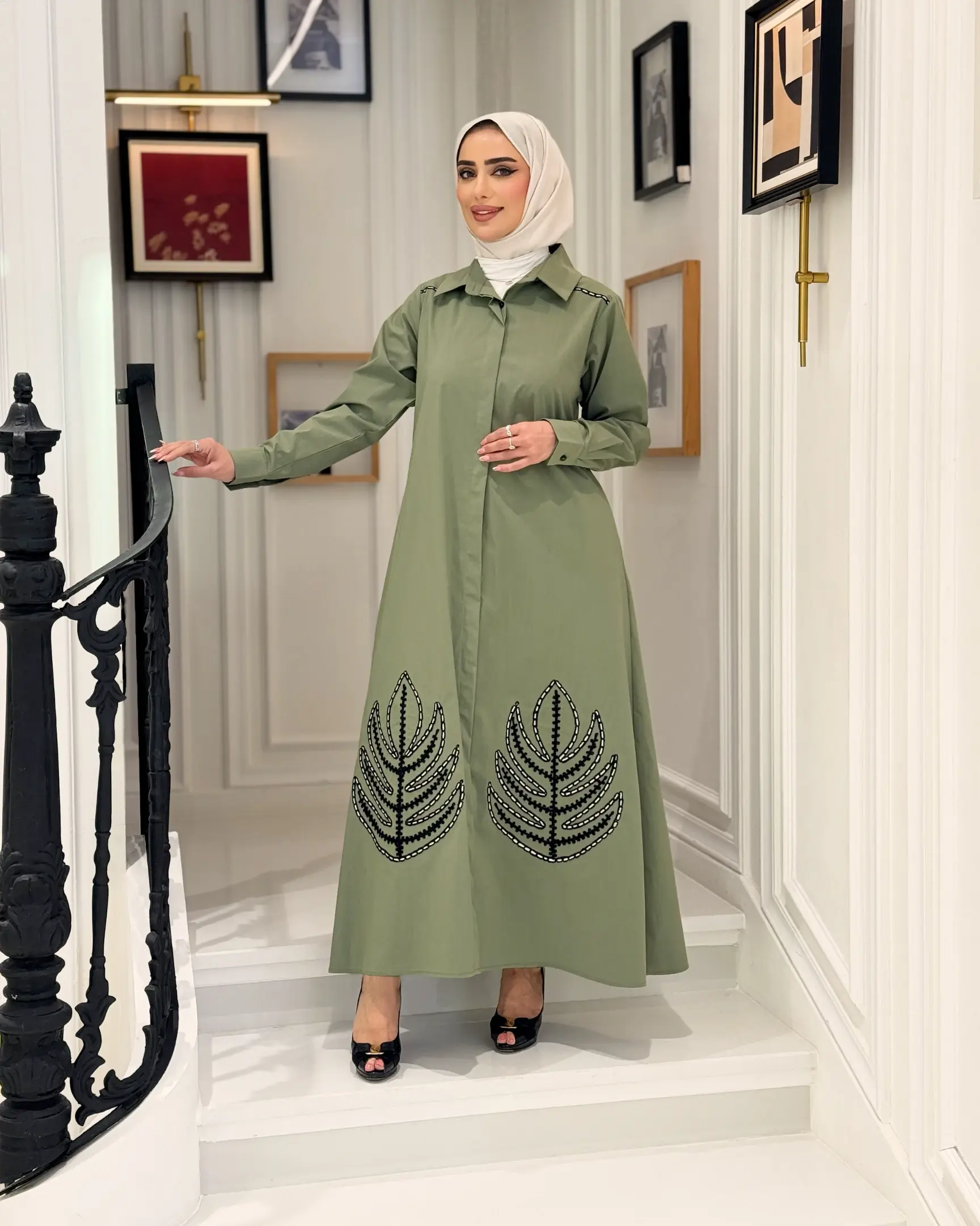 فستان طويل للمحجبات