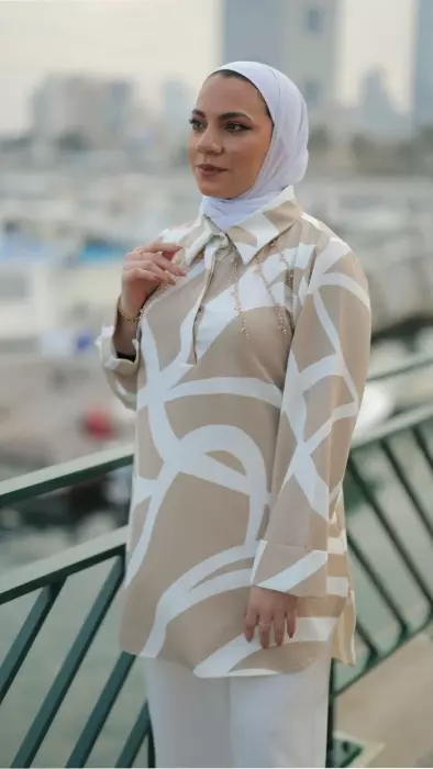 Crepe Blouse With Embroidery image 1