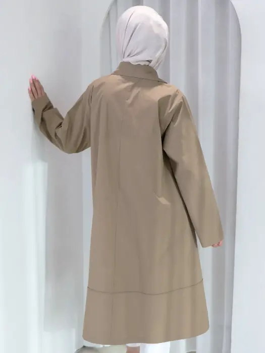 قميص طويل من القطن البوبلين image 3