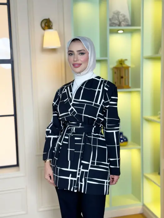جاكيت من الكريب الفاخر image 9