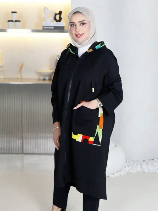 Comfortable long cotton jacket image 1