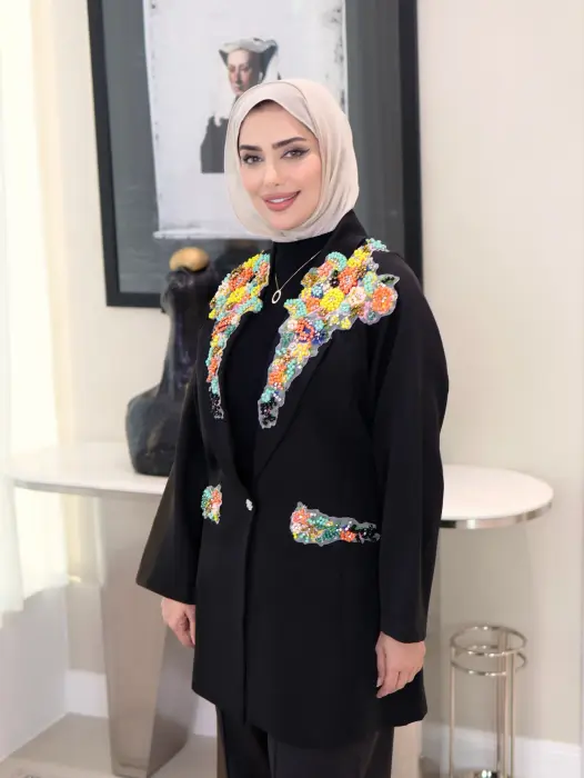 جاكيت بليزر بشك ملون image 5