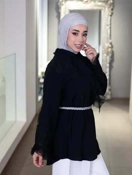 قميص نسائي من الكريب شيفون image 5