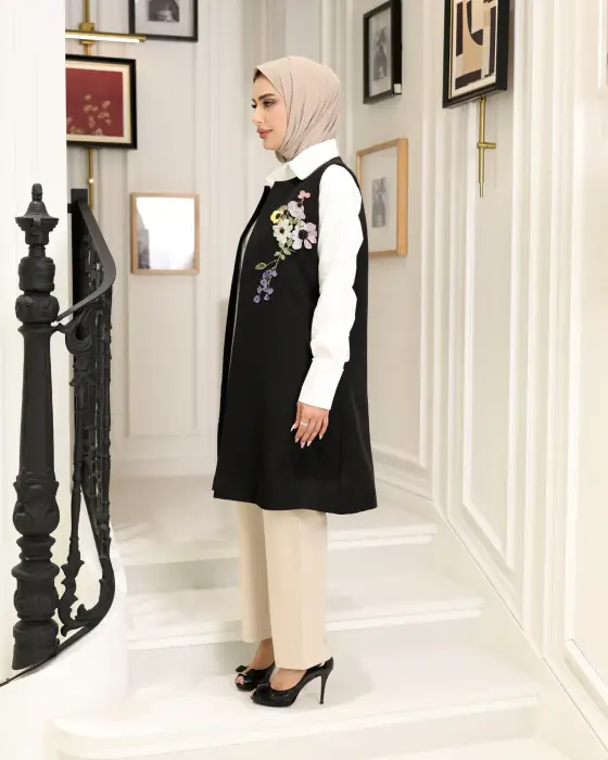 جيليه مزين بالورود والكريستال image 5