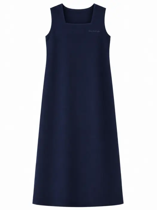 Long school apron with square collar image 3