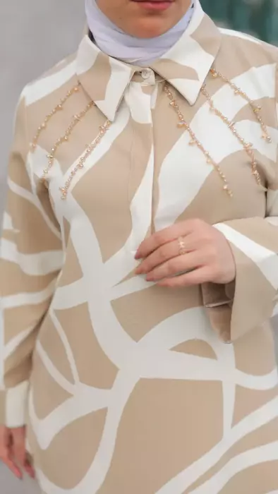 Crepe Blouse With Embroidery image 2