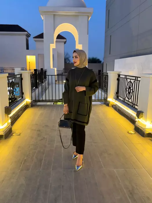 بلوزة من التريكو - زيتي - FS image 1