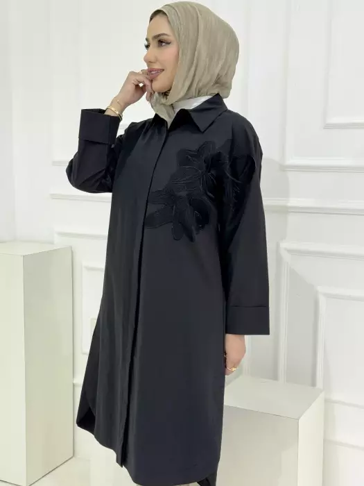 Long Shirt With Embroidery image 7