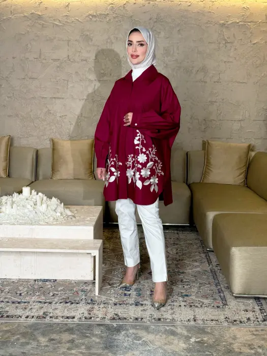 قميص قطني واسع للمحجبات image 16