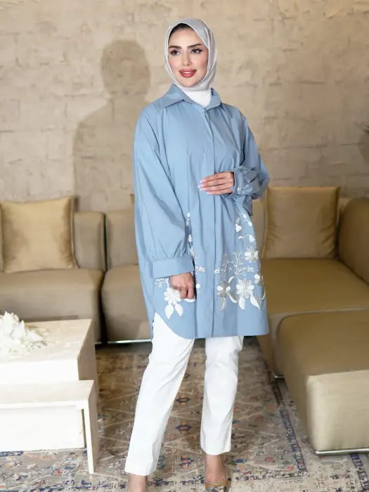 قميص قطني واسع للمحجبات image 12