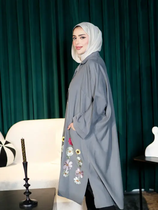 Long shirt made of soft tensile fabric image 9