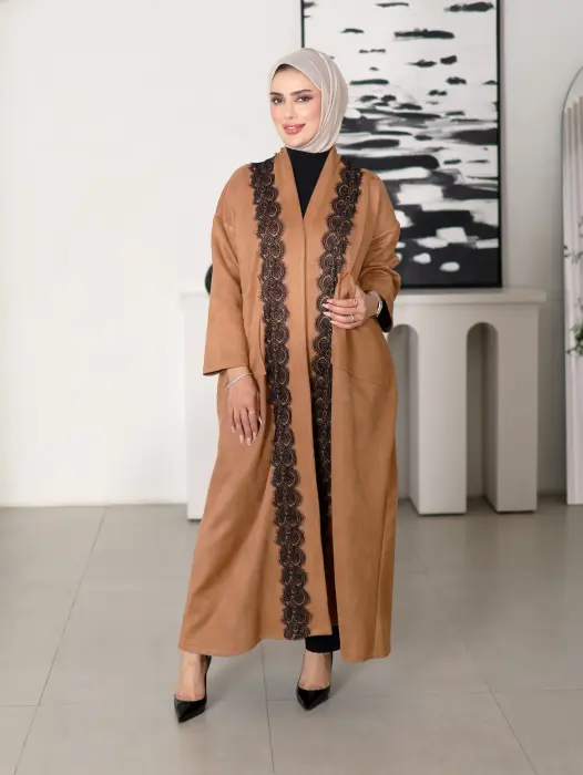 جاكيت طويل من الشامواه image 4