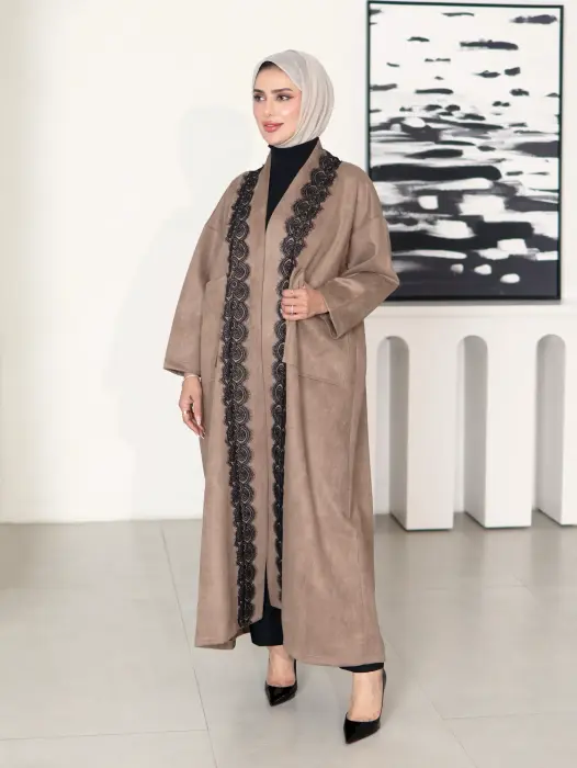 جاكيت طويل من الشامواه image 8