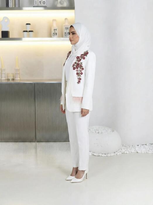 جاكيت بليزر من القطن image 1