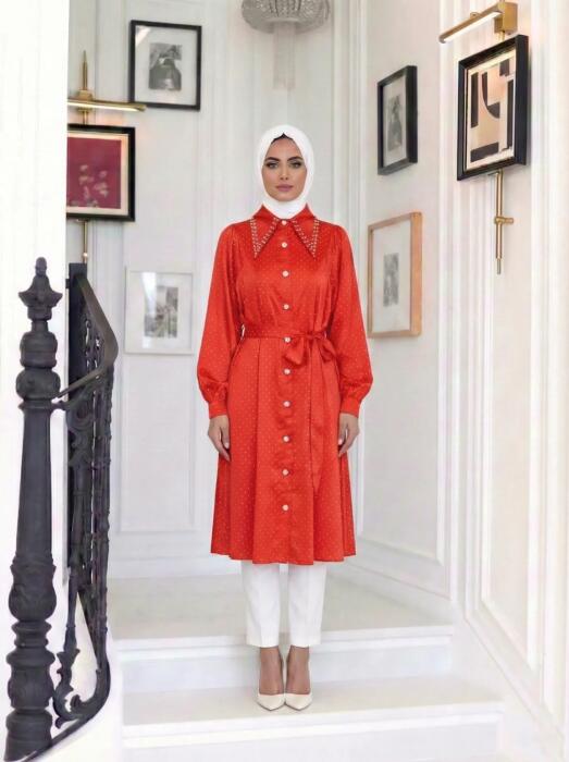 French style dress - Red- FS image 0