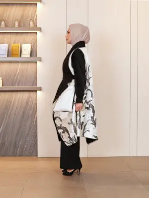 جيليه بياقة عريضة-بيج-2 image 1