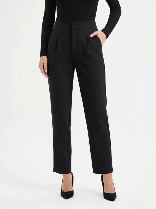 Classic cut trousers-Black-2 image 0