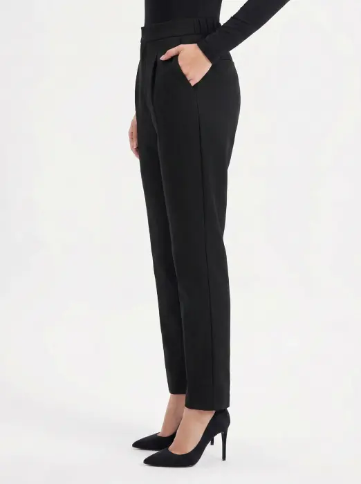 Classic cut trousers-Black-2 image 1