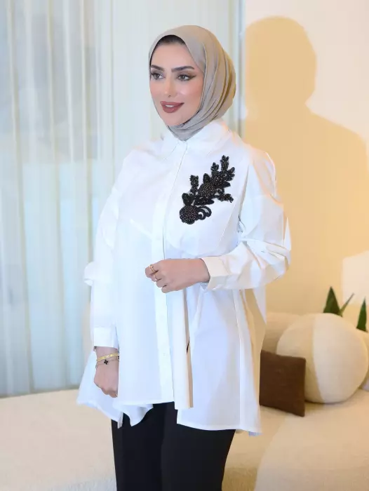 قميص نسائي واسع عصري وأنيق image 2
