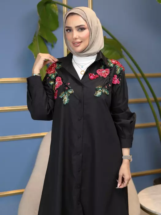 قميص نسائي طويل من القطن image 8
