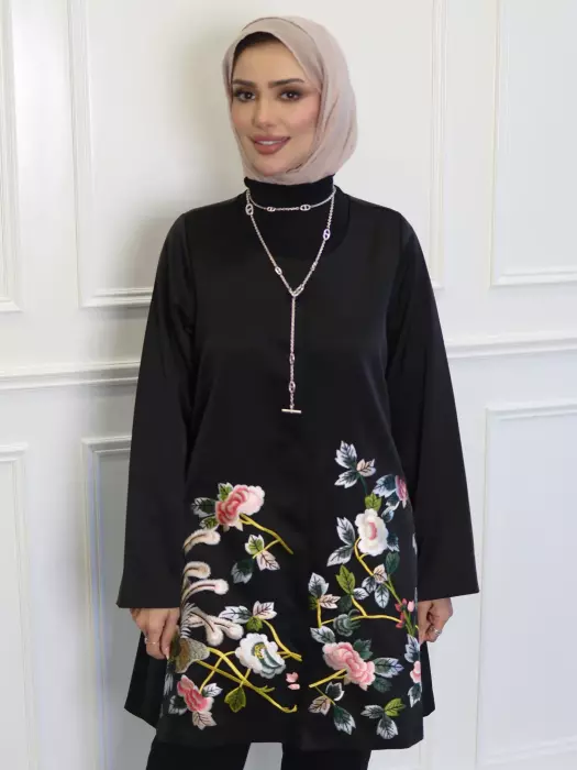 Embroidered Kafredini Jacket - Black - 2 image 2