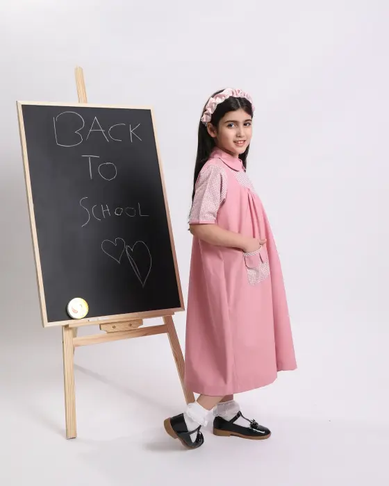 Full school uniform with half sleeves - Pink - 8 image 1