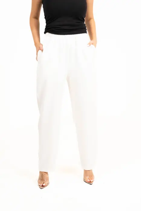 Crepe Pants - اوف وايت - 6 image 0