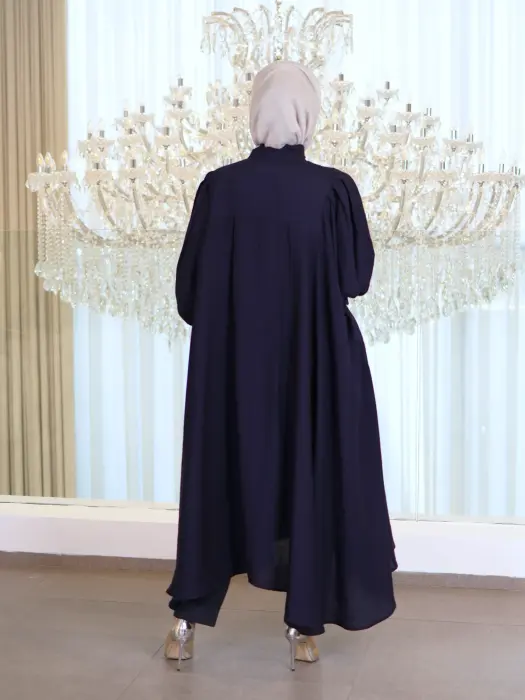 Short dress with scarf image 7