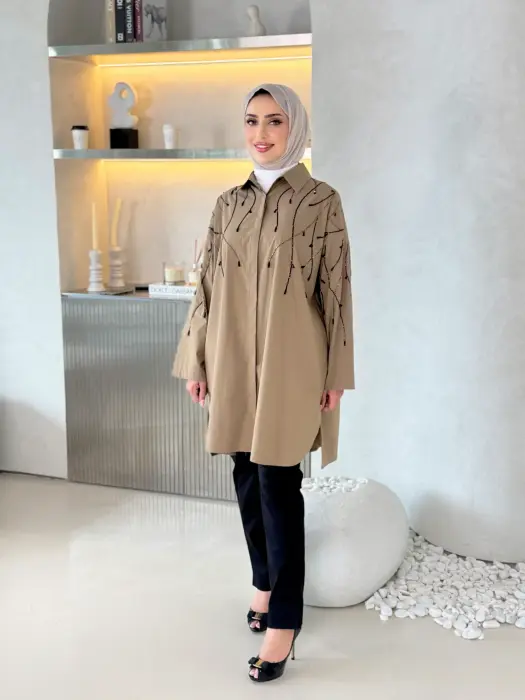 قميص من القطن البوبلين image 20