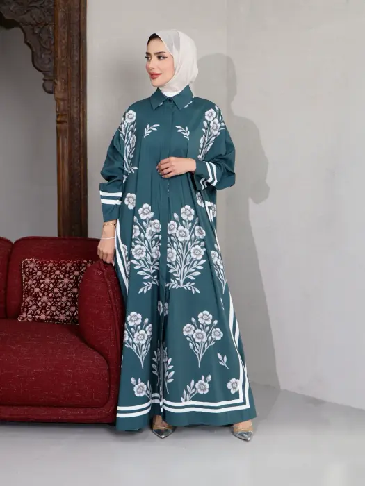 Soft patterned dress image 4