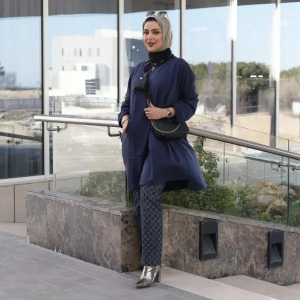 بلوزة من القطن مع طباعة - احمر - FS image 4
