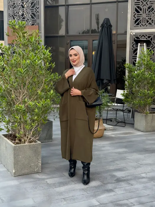 جاكيت شتوي مع طباعة - اسود - FS image 3
