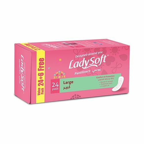 Lady Soft Panty Liner Large (24pcs + 6pcs FREE) image 0
