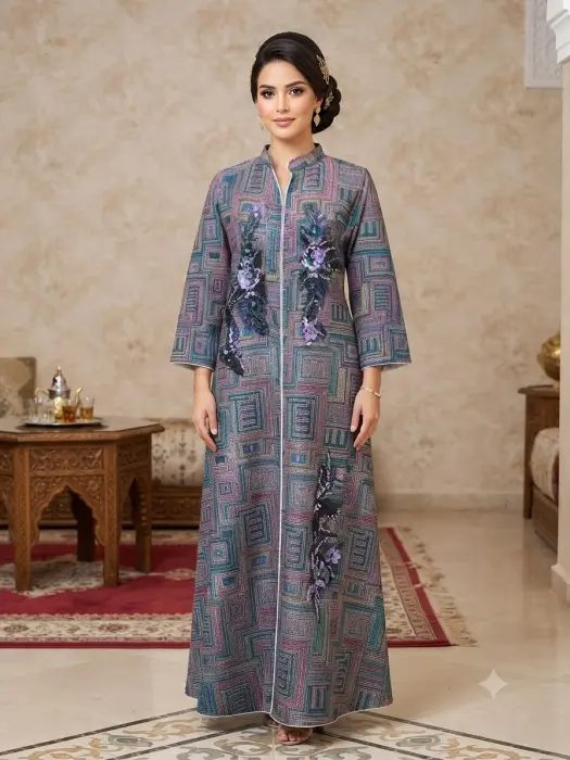 دراعه بنفسجي كلوش 4262 image 0