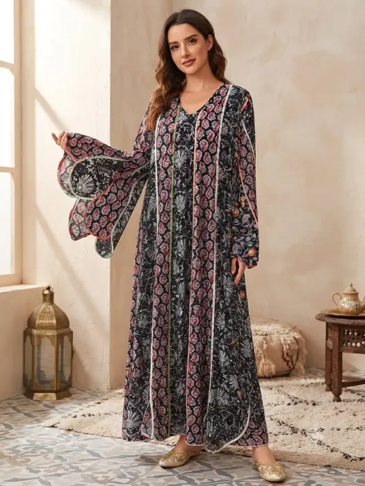 دراعة اسود مخلط نظام هندي  4265 image 0