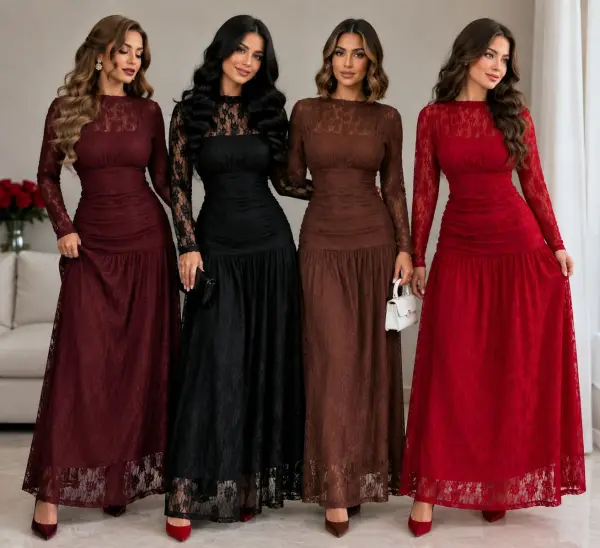763294 - فستان طويل دانتيل image 0