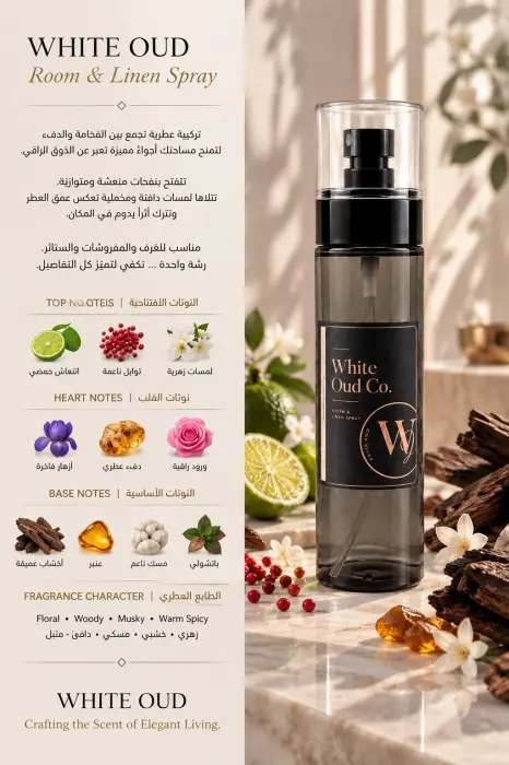WHITE OUD — Linen Spray No.10 أختر الحجم image 1