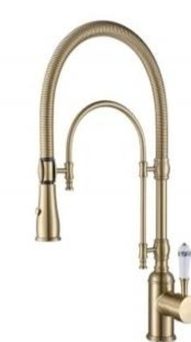 Kitchen MIXER WITH FILTER TAP-BRUSHEDGOLD image 0
