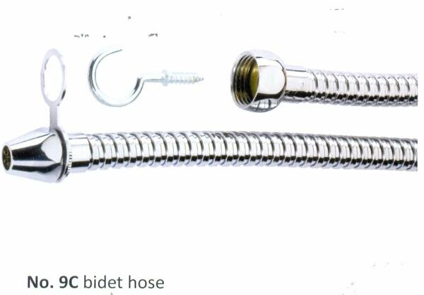 C.P.BIDET HOSE 1/2" 120cm  -9C-120                                                                                                                                                                                                                         image 1