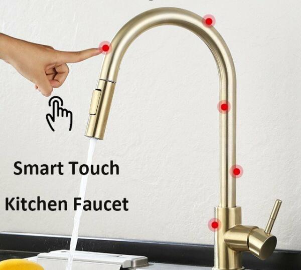 KITCHEN FAUCET SMART TOUCH -BRUSHED GOLD -BF2007*                                                                                                                                                                                                          image 0