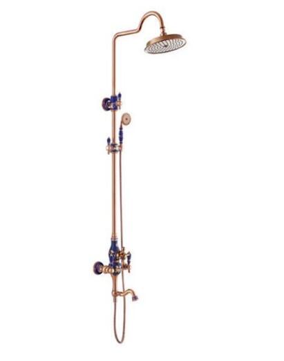 SHOWER SET -BLUE&GOLD  -YS-5280-SHOWER                                                                                                                                                                                                                     image 0