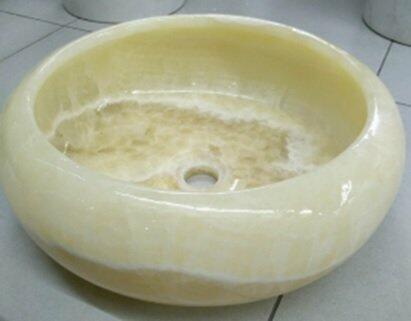 Art  Natural Marble  flower basin white   Onyx -AQ605                                                                                                                                                                                                              image 1