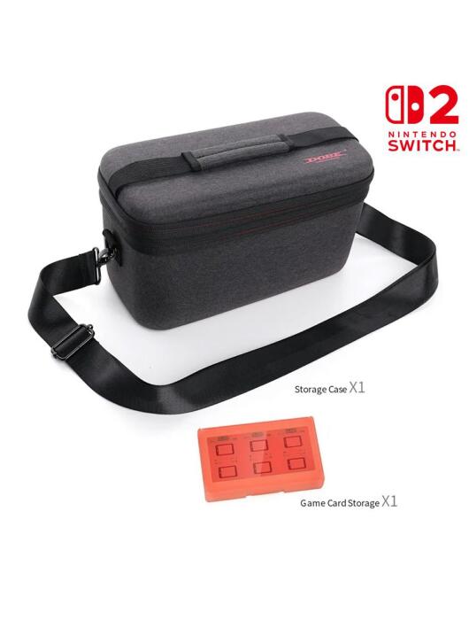 Nintendo Switch 2 Console Carrying Case Crossbody Bag with Game Card Storage Box image 0